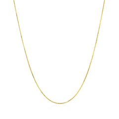 14k Yellow Gold Round Snake Chain 0.7mm