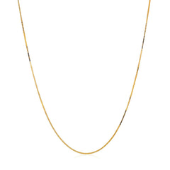 14k Yellow Gold Classic Box Chain 0.45mm