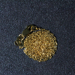 14k Yellow Gold Diamond Cut Cable Link Chain 0.8mm