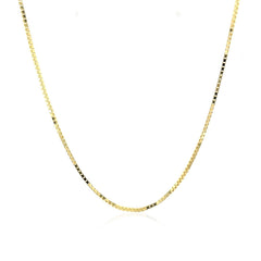 14k Yellow Gold Classic Box Chain 1.0mm