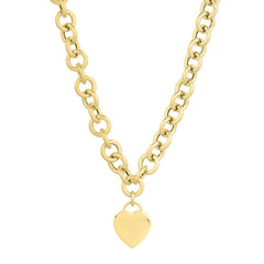 14k Yellow Gold Rolo Link Necklace (11.40 mm)