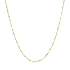 14k Yellow Gold Singapore Chain 0.6mm