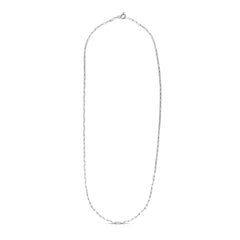 Sterling Silver Rhodium Plated Paperclip Chain (1.8 mm)