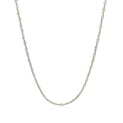 Sterling Silver 1.5mm Adjustable Sparkle Chain