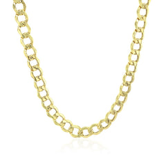 5.3mm 10k Yellow Gold Curb Chain