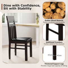 Dining Chairs High Back Dining Room Chairs Set of 2