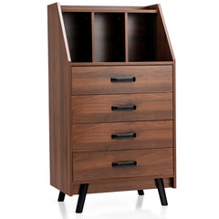 4-Drawer Dresser with 2 Anti-Tipping Kits for Bedroom