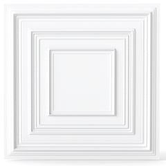 Drop Ceiling Tiles 24" x 24" PVC Ceiling Panels with 3D Decorative Patterns 12-Pack-White