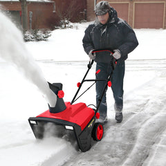 20 Inch 120V 15Amp Electric Snow Thrower with 180° Rotatable Chute