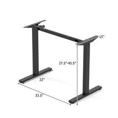 Electric Standing Desk Frame Height Adjustable Computer Desk Base with LED Display