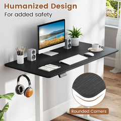 Electric Standing Desk with LED Display and 2 Memory Height Settings
