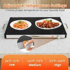 Electric Warming Food Warmer with Adjustable Temperature Control and Overheat Protection