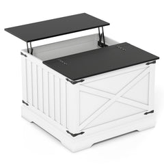 Farmhouse Lift Top Coffee Table with Hidden Storage Compartment