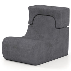 Floor Chair Lazy Sofa with Detachable Headrest