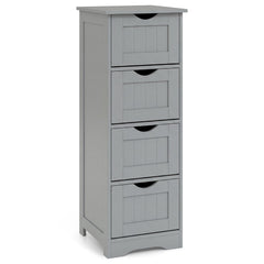4-Drawer Freestanding Floor Cabinet with Anti-Toppling Device
