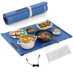 Food Warming Mat Rollable and Portable Electric Warming Tray with Fasting Heating