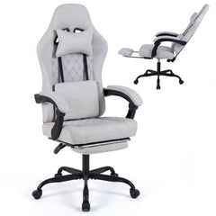 Gaming Chair Height Adjustable Computer Chair with Headrest Video Game Chair