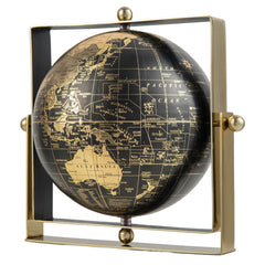 Geographic 6/ 8/ 10 Inch World Globe with Clear Printing and Square Frame