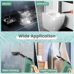 1400W Handheld Steam Cleaner with 14 Accessories & Lock