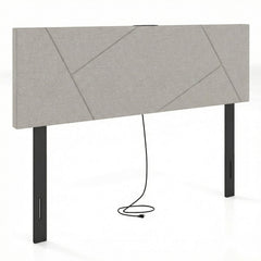 Headboard for Full Size Bed and Queen Geometric Upholstered Head Board