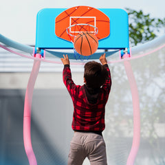 Kids Trampoline Indoor & Outdoor Pumpkin Trampoline-Pink