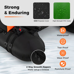 Inflatable Float Tube with Adjustable Fishing Rod Holder and Fish Hook Stator
