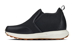 CALTO - J1433 - 3.3 Inches Taller (Black) - Casual Chunky Sole Sneaker Loafers