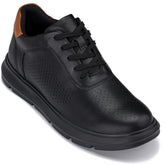 CALTO - J1580 - 2.6 Inches Taller (Black/Black Sole) - Lightweight Casual Walkers