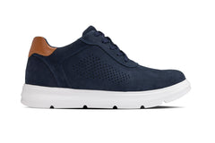 CALTO - J1582 - 2.6 Inches Taller (Nubuck Navy) - Lightweight Casual Walkers