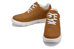 CALTO - J1583 - 2.6 Inches Taller (Nubuck Brown) - Lightweight Casual Walkers