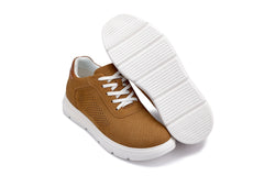CALTO - J1583 - 2.6 Inches Taller (Nubuck Brown) - Lightweight Casual Walkers