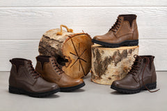 TOTO - K84016 - 2.8 Inches Taller (Chocolate Brown) - High Top Work Boots