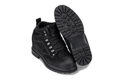 CALDEN 5.2" Taller Black Nubuck Height-Increasing Boots K881802
