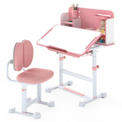 Kid's Study Desk and with Tilt Desktop and Pen Holder