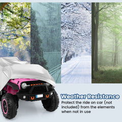 (Only Cover) Kids Car Cover for Power Ride-On Toy Car with Storage Bag