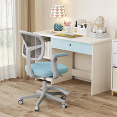 Kids Desk Chair Children Study Chair with Adjustable Height Armrest and Footrest