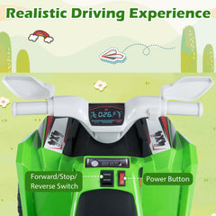 6V Kids Electric ATV Quad Car with Detachable Trailer