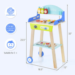 Kid's Pretend Barbecue Grill Play Set