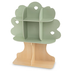 Kids Tree Bookshelf 45" Tall Freestanding Bookcase with Open Shelves-Green