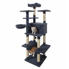 Large Cat Tree for Indoor Cats 63" Tall Cat Tower