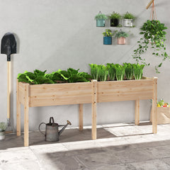 Large Raised Garden Bed with Drainage Holes and 6 Supporting Legs