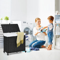 Laundry Hamper with Wheels and Lid