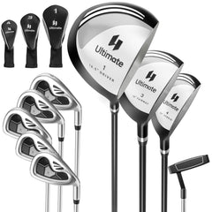 Men's 9 Pieces Complete Golf Club Set-Gray