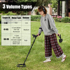 Metal Detector with Backlit LCD Display and Advanced DSP Chip