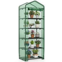 Mini Greenhouse Portable Plant Grow House with 5 Tier Shelves
