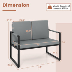Modern Loveseat Sofa 2 Seater Small Couch