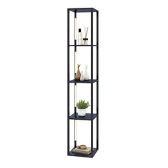 64 Inches Floor Lamp with 3-Level Dimmable LED Bulbs and Rotatable LED Poles-Black