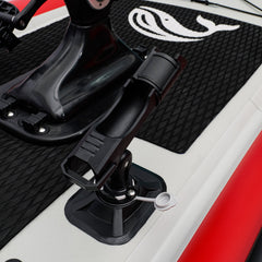 Nautiqua | ARUBA | Deluxe Paddleboard Fishing Pedal Kayak | Red