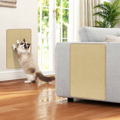 12 Pieces Cat Scratcher Mat Set 24 x 16 Inch Natural Sisal Pads