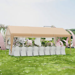 10 x 20 Feet Patio Heavy Duty All-Weather Carport-without Sidewall